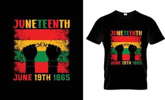 conception de t-shirt juneteenth, slogan de t-shirt juneteenth et conception de vêtements, typographie juneteenth, vecteur juneteenth, illustration juneteenth