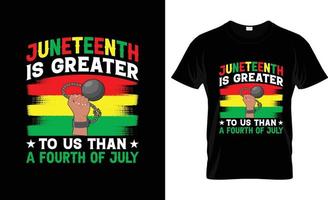 conception de t-shirt juneteenth, slogan de t-shirt juneteenth et conception de vêtements, typographie juneteenth, vecteur juneteenth, illustration juneteenth