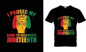 conception de t-shirt juneteenth, slogan de t-shirt juneteenth et conception de vêtements, typographie juneteenth, vecteur juneteenth, illustration juneteenth