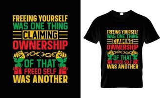 conception de t-shirt juneteenth, slogan de t-shirt juneteenth et conception de vêtements, typographie juneteenth, vecteur juneteenth, illustration juneteenth