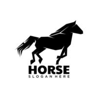 logo du cheval. illustration graphique de silhouette de cheval vecteur