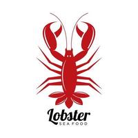 logo de homard. vecteur d'illustration de homard