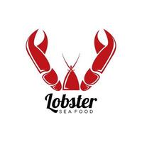 logo de homard. vecteur d'illustration de homard