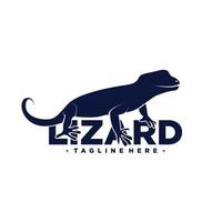 logo lézard. illustration vectorielle de lézard vecteur