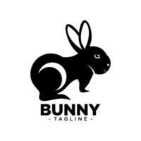 création de logo de lapin, logo de lapin pour la marque de l'entreprise vecteur