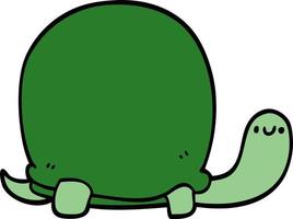 tortue de dessin animé mignon vecteur