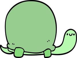 tortue de dessin animé mignon vecteur