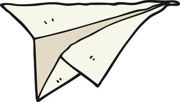 avion en papier dessin animé vecteur