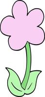fleur de dessin animé mignon vecteur