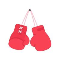 gants de boxe. compétition sportive de combat. vecteur