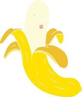 banane biologique de meilleure qualité de dessin animé de style plat vecteur