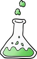 dessin animé doodle produits chimiques en bouteille vecteur