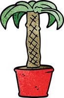 dessin animé doodle plante en pot vecteur