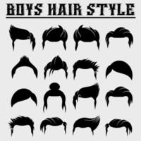 les coiffures pour hommes sont cool et charmantes en apparence vecteur