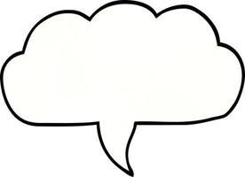 dessin animé doodle bulle de dialogue nuage vecteur