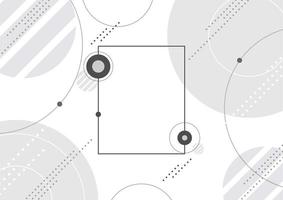 cadre géométrique avec cercles et points vecteur