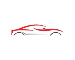 voiture automobile avec illustration de symbole vecteur icône de conception de logo de véhicule de sport.