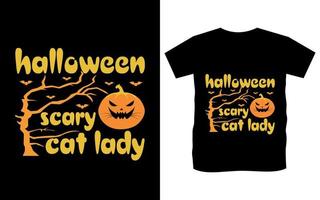 vecteur de conception de modèle de t-shirt de citation d'halloween heureux, conception de t-shirts rétro vintage d'élément de typographie d'halloween, conception de mode effrayante d'halloween pour la conception de chemise d'illustration de typographie de haute qualité