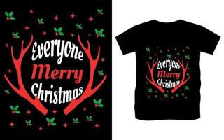 joyeux noël typographie vecteur t-shirt design. chemise d'arbres de noël, chemises pour noël, jolies chemises de noël joyeux, chemises de noël pour femmes, tee de noël, tshirt de noël