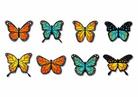 Vecteur papillon coloré gratuit