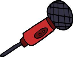 microphone de dessin animé vecteur