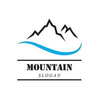 logo d & # 39; icône de montagne vecteur