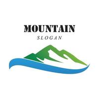 logo d & # 39; icône de montagne vecteur