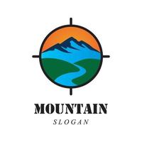 logo d & # 39; icône de montagne vecteur