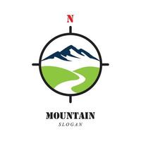 logo d & # 39; icône de montagne vecteur