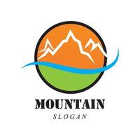 logo d & # 39; icône de montagne vecteur