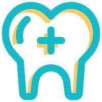 icône de soins dentaires, thème de la santé vecteur