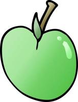 dessin animé doodle pomme vecteur