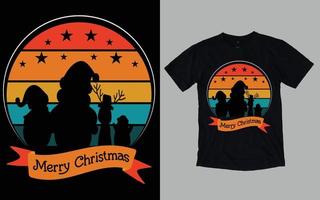 conception de t-shirt de jour de noël vecteur