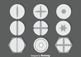 Bolt and Screw Collection Vector