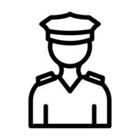 conception d'icône de police vecteur