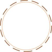 cadres de bordure circulaire isolés sur fond blanc. élément de design tendance pour le cadre de bordure, le logo, le tatouage occultant, le symbole, le web, les impressions, les affiches, le modèle, le motif et l'arrière-plan abstrait vecteur
