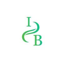 création de logo vert pour votre entreprise vecteur
