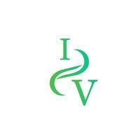 création de logo vert pour votre entreprise vecteur