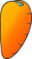 dessin animé doodle carotte vecteur