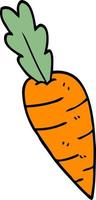 carottes de griffonnage de dessin animé vecteur