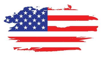 conception de drapeau coloré américain en détresse vecteur