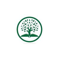 création de logo d'arbre humain. logo emblème création de logo vectoriel institutionnel et éducatif.