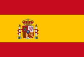 illustration du drapeau de l'Espagne vecteur