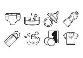 Free Newborn et Mother Supplies Icon Vector