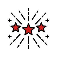 illustration de symbole d'icône de feux d'artifice. vecteur de logo festival nouvel an lunaire