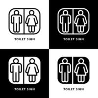 caricature d'icône de toilette de porte. toilette signe symbole logo vectoriel