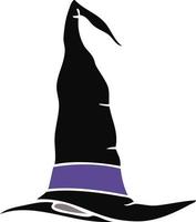 chapeau de sorcière doodle dessin animé vecteur