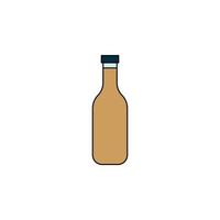 vecteur de bouteille de café pour la présentation de l'icône du symbole du site Web