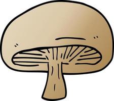 dessin animé doodle champignon châtaigne vecteur