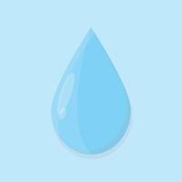 goutte sur fond bleu journée mondiale de l'eau vecteur